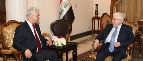 الرئيس معصوم يؤكد تعزيز العلاقات العراقية الاوكرانية